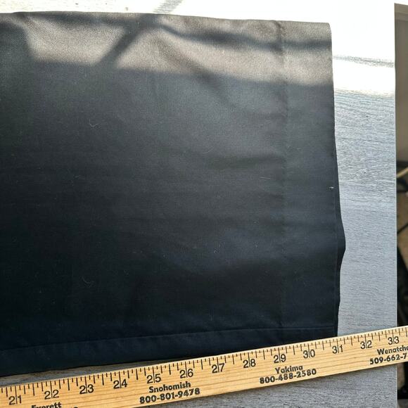 Reformation Wide Leg Flat Front Trouser Pants Black 6 - Picture 11 of 13